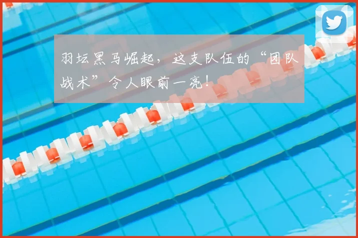 羽坛黑马崛起，这支队伍的“团队战术”令人眼前一亮！