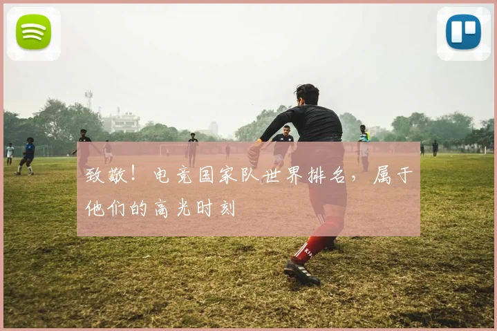 致敬！电竞国家队世界排名，属于他们的高光时刻