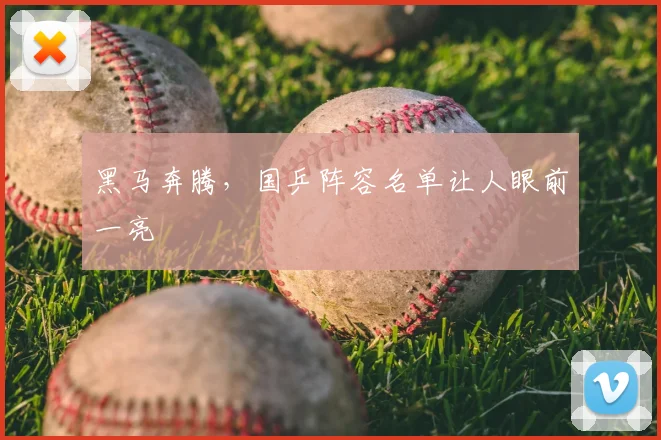 黑马奔腾，国乒阵容名单让人眼前一亮